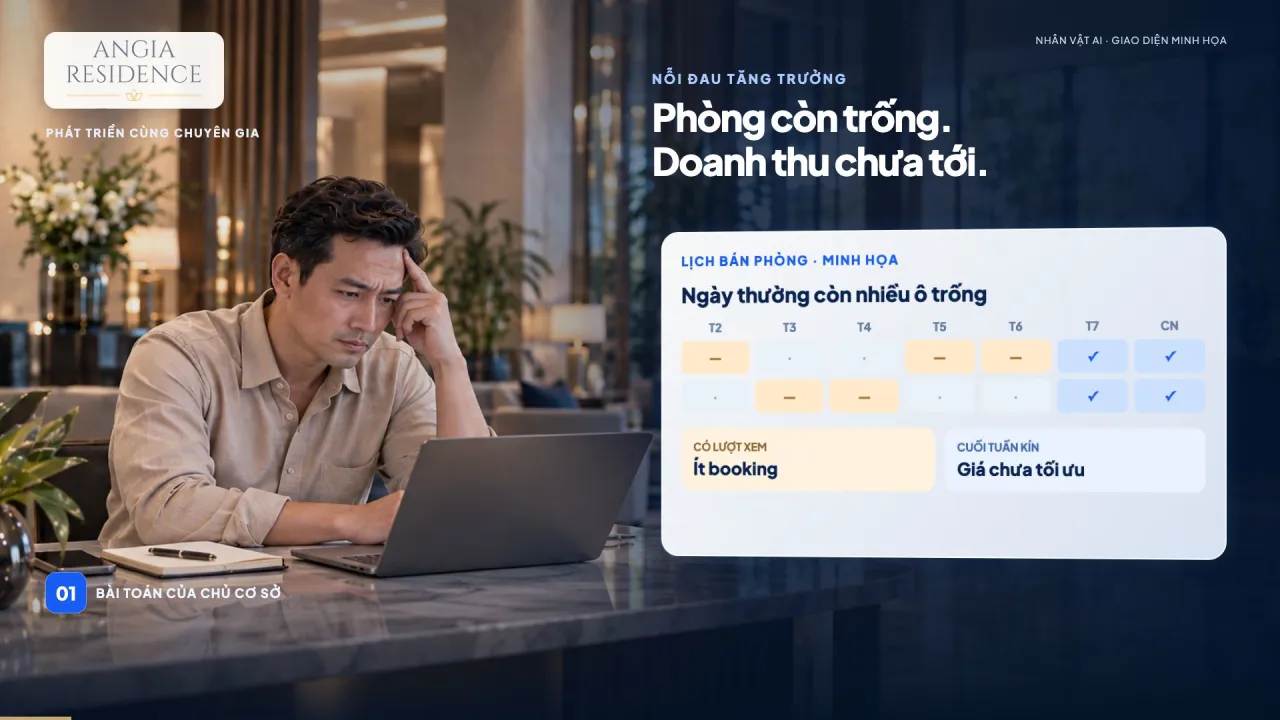 Video giới thiệu quy trình bán phòng, tối ưu doanh thu và vận hành cùng ANGIA